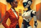 human and robot character in one frame types of janitor ai models