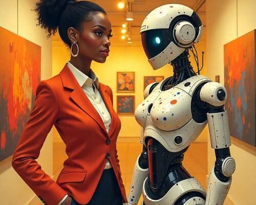 human and robot character in one frame types of janitor ai models
