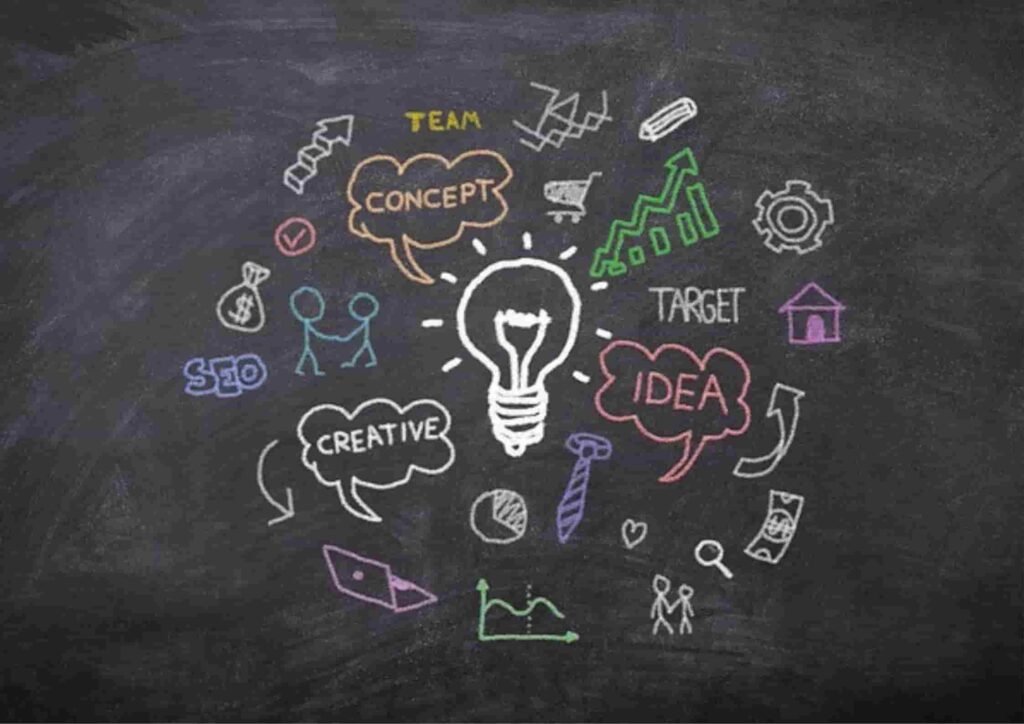 Creative ideas and teamwork concepts illustrated.